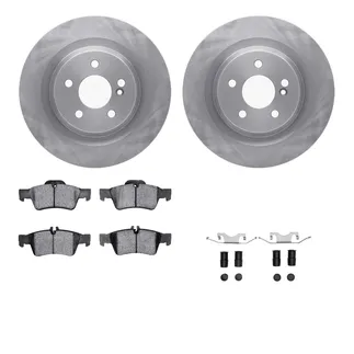 R1 Concepts WFWH1-63121 E- Line Series Brake Rotor W/ Ceramic Brake Pads & Hdw